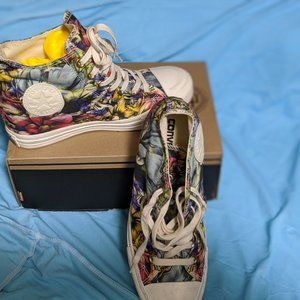 Converse Hi-Top ALL STARS wedge floral size 10